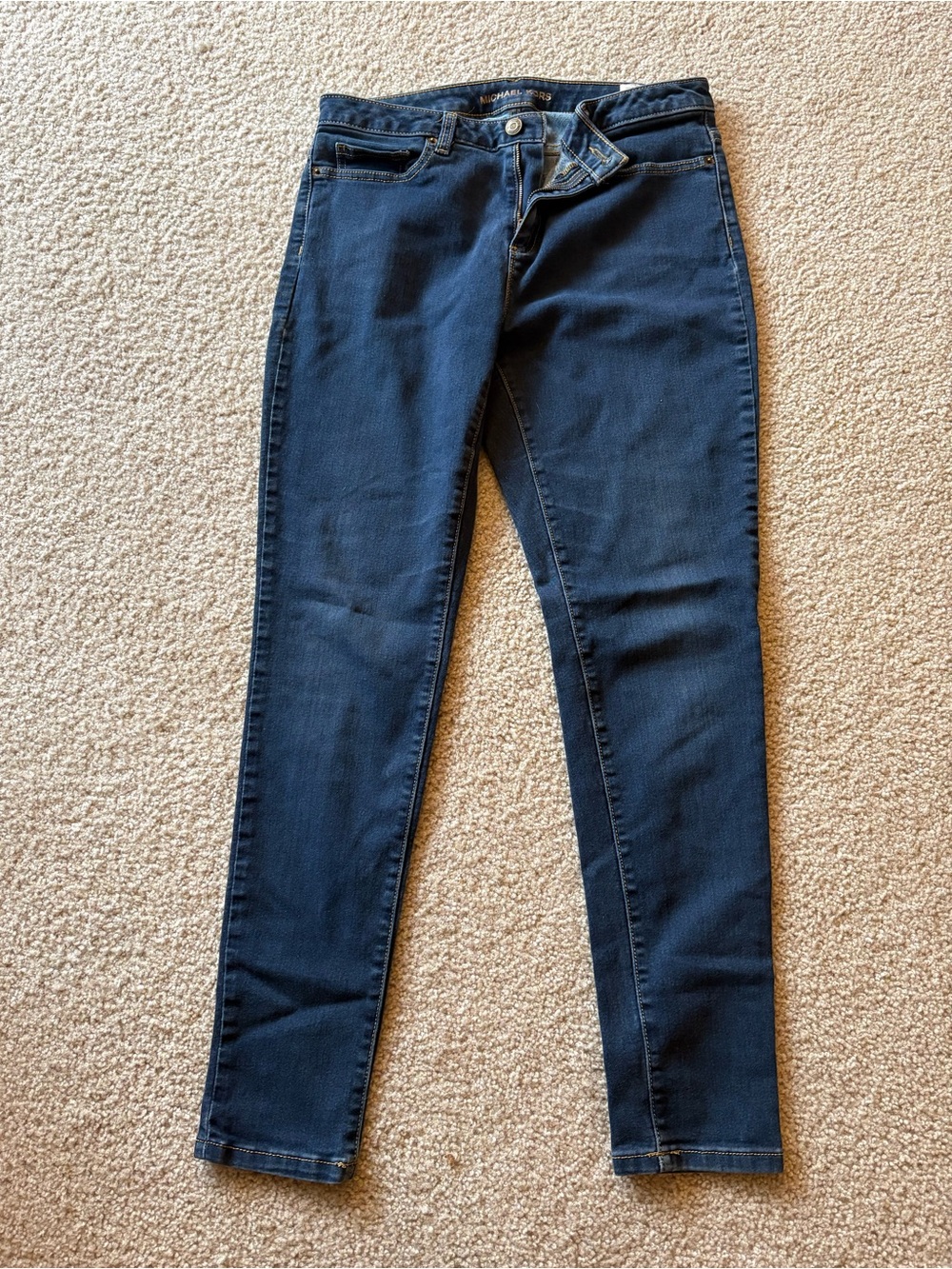 Women’s Michael Kors Selma Skinny Jeans size 8 dark blue! Non smoking home!